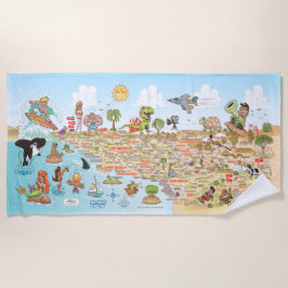 南カリフォルニアビーチ毛布 ビーチタオル