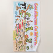 南カリフォルニアビーチ毛布 ビーチタオル (正面)