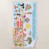 南カリフォルニアビーチ ビーチタオル (正面)