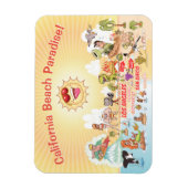 南カリフォルニア土産磁石 マグネット (縦)