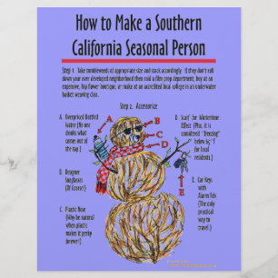 南カリフォルニア季節的な人フライヤー チラシ