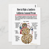 南カリフォルニア季節者はがき ポストカード (正面/裏面)