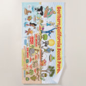 南カリフォルニア毛布 ビーチタオル (正面)