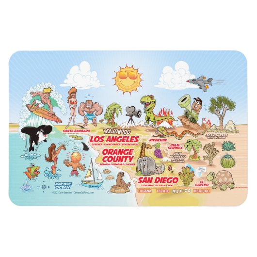 南カリフォルニア磁石 マグネット (横)