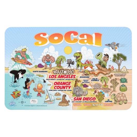 南カリフォルニア磁石 マグネット (横)