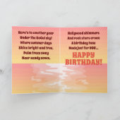 南カリフォルニア誕生日 カード (内部)