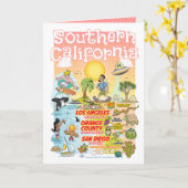 南カリフォルニア誕生日 カード (黄色い花)