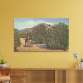 南カリフォルニア – オレンジ狩り キャンバスプリント (インサイチュ (リビング))