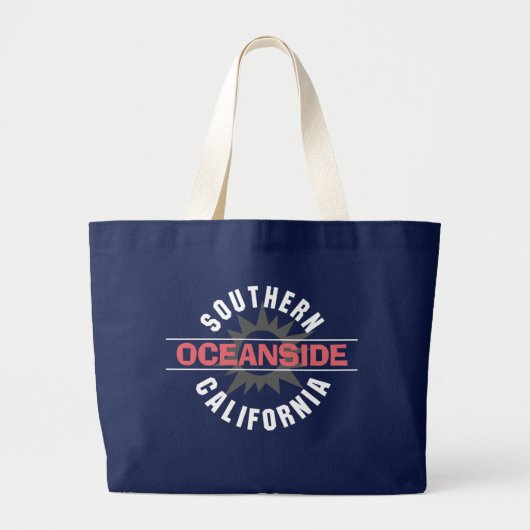 南カリフォルニア-オーシャンサイド ラージトートバッグ (正面)