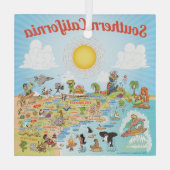 南カリフォルニア ガラスオーナメント (裏面)