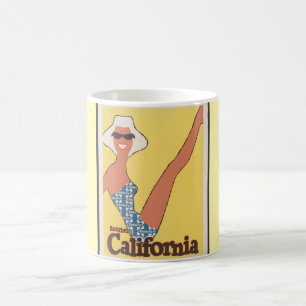 南カリフォルニア、サンタフェ有名ポスター コーヒーマグカップ