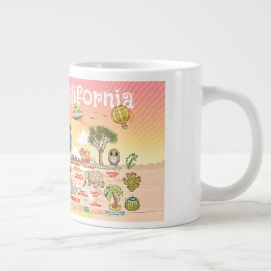 南カリフォルニア ジャンボコーヒーマグカップ (右)
