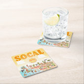 南カリフォルニア スクエアペーパーコースター (インサイチュ)