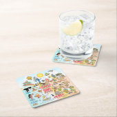 南カリフォルニア スクエアペーパーコースター (インサイチュ)