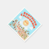 南カリフォルニア スタンダードカクテルナプキン (角)