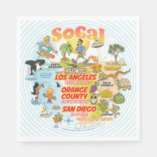 南カリフォルニア スタンダードランチョンナプキン