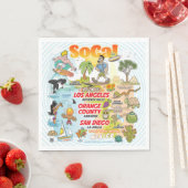 南カリフォルニア スタンダードランチョンナプキン (インサイチュ)