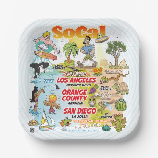 南カリフォルニア ペーパープレート (正面)