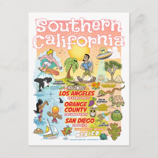 南カリフォルニア ポストカード (正面)