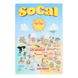 南カリフォルニア メタルプリント