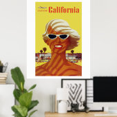 南カリフォルニア（ヴィンテージ広告） ポスター (ホームオフィス)