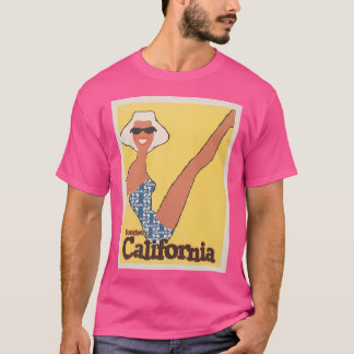 南カリフォルニア – ヴィンテージ旅行プリント- Los A Tシャツ