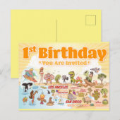 南カリフォルニア 誕生日 ポストカード (正面/裏面)