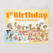 南カリフォルニア 誕生日 ポストカード (正面)