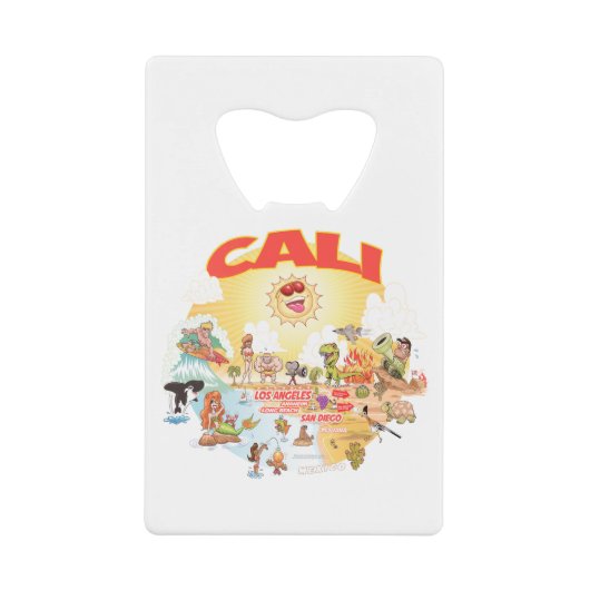 南カリフォルニアCALI クレジットカード栓抜き (正面)