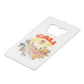 南カリフォルニアCALI クレジットカード栓抜き (正面アングル)