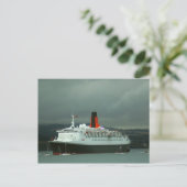 南クイーンズフェリーのQE2 ポストカード (スタンド正面)