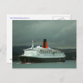 南クイーンズフェリーのQE2 ポストカード (正面/裏面)