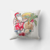 南クリスマス |ホットホリーすてきサンタクロース クッション (裏面)