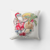 南クリスマス |ホットホリーすてきサンタクロース クッション (正面)