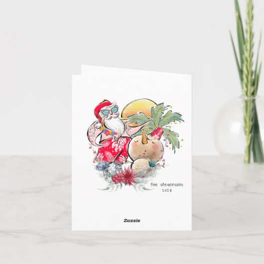 南クリスマス |ホットホリーすてきサンタクロース シーズンカード (裏面)