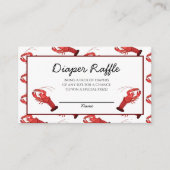 南ケージャンザリガニ赤ちゃんシャワーおむつラッフル エンクロージャーカード (正面)