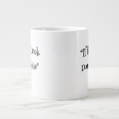 南コもしーヒマグ「クリークは上昇しない」 ジャンボコーヒーマグカップ (正面)