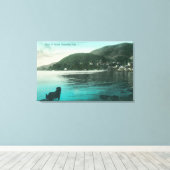 南サウサリートの海岸線ビュー（カリフォルニア州） キャンバスプリント (インサイチュ (ウッドフロア))