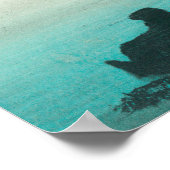 南サウサリートの海岸線ビュー（カリフォルニア州） ポスター (角)