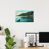 南サウサリートの海岸線ビュー（カリフォルニア州） ポスター (ホームオフィス)