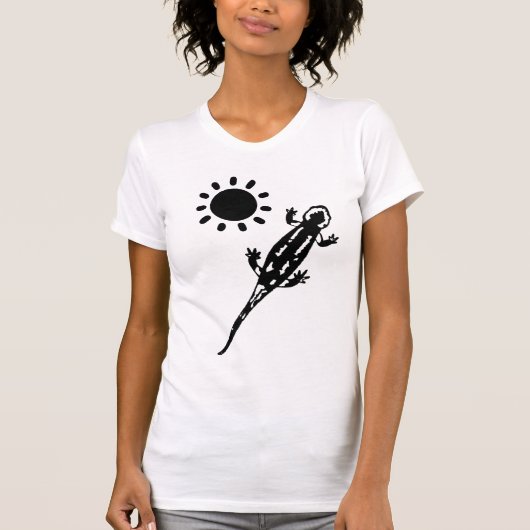 南サラマンダリザード爬虫類 Tシャツ (正面)
