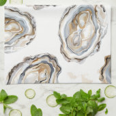 南シーフードオイスターキッチンタオル キッチンタオル (折り畳み)