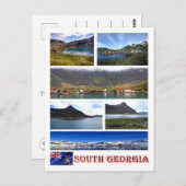 南ジョージアと南サンドイッチ – ポストカード (正面/裏面)