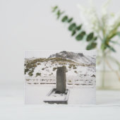 南ジョージア島 – アーネスト・シャクルトン墓 ポストカード (スタンド正面)