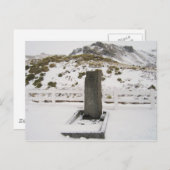 南ジョージア島 – アーネスト・シャクルトン墓 ポストカード (正面/裏面)
