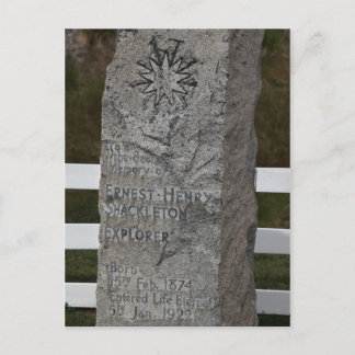 南ジョージア島 – Shackleton Grave (Close up) ポストカード