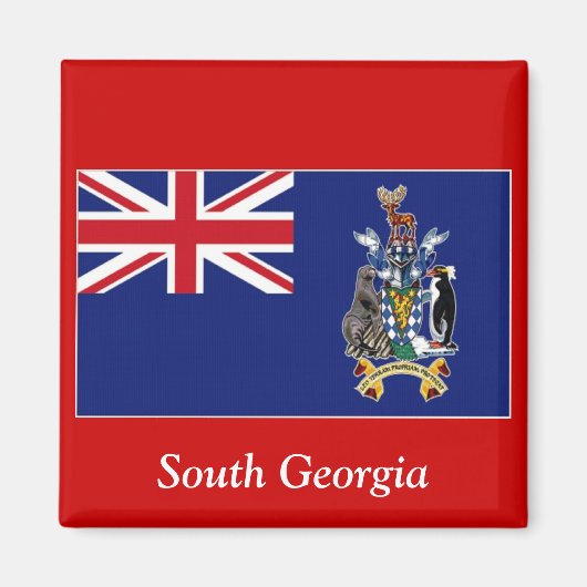 南ジョージア州旗 マグネット (正面)