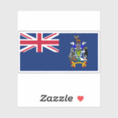 南ジョージア州旗・南サンドイッチ諸島国旗 シール (シート)