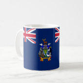 南ジョージア・南サンドイッチ諸島国旗セラム コーヒーマグカップ (正面左)