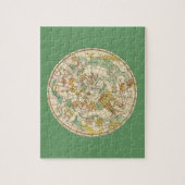 南スカイスターチャートと星座の地図 ジグソーパズル (縦)